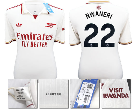BNWT 2025/2026 ARSENAL F.C. ADIDAS 3RD SHIRT NWANERI 22