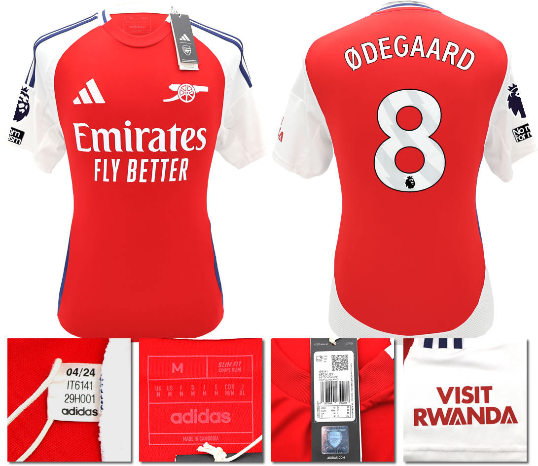BNWT 2024/2025 ARSENAL F.C. ADIDAS HOME SHIRT ODEGAARD 8