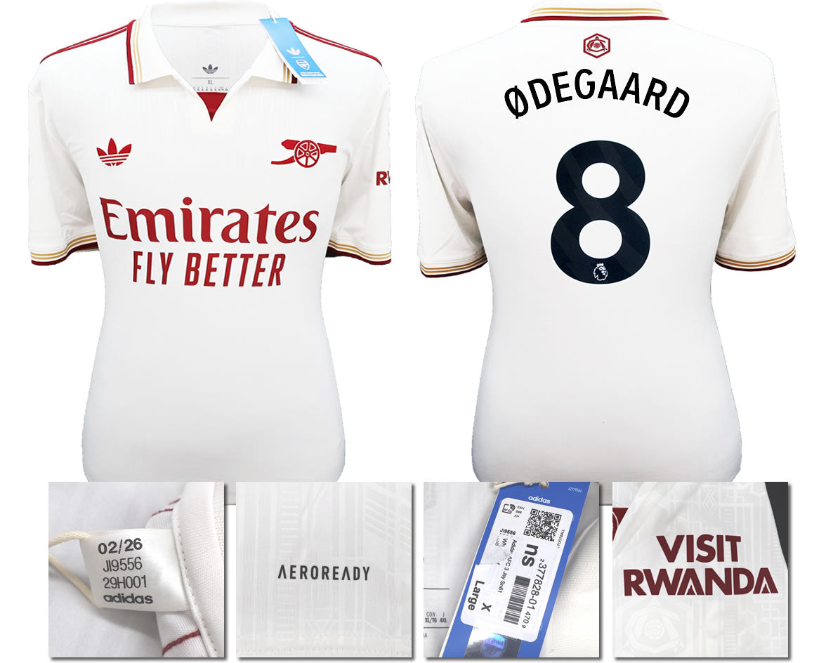 BNWT 2025/2026 ARSENAL F.C. ADIDAS 3RD SHIRT ODEGAARD 8