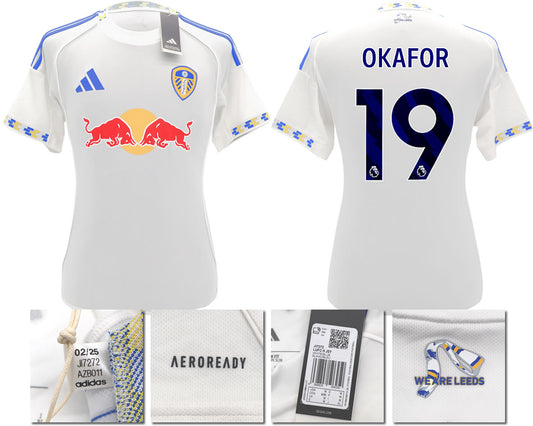 BNWT 2025/2026 Leeds United FC adidas OKAFOR 19 Home Shirt – Official Player Options Available