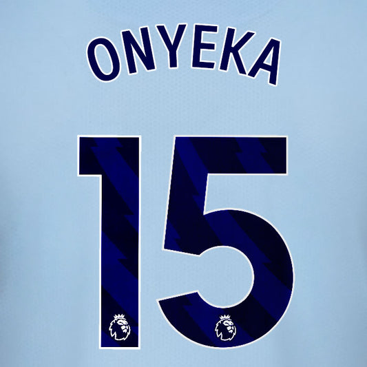 2025 2026 BRENTFORD ONYEKA 15 BLACK 3RD PLAYER SIZE NAME SET