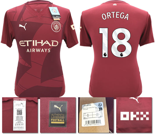 BNWT 2024 2025 MAN CITY PUMA THIRD ORTEGA 18 FOOTBALL SHIRT