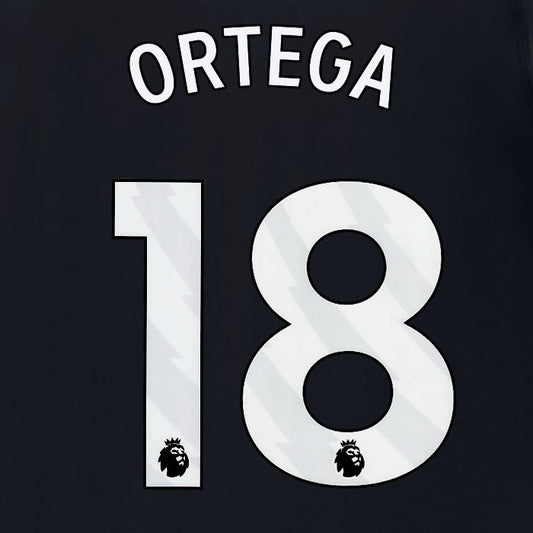 2023 2024 OFFICIAL MANCHESTER CITY ORTEGA 18 3RD PLAYER SIZE NAME SET