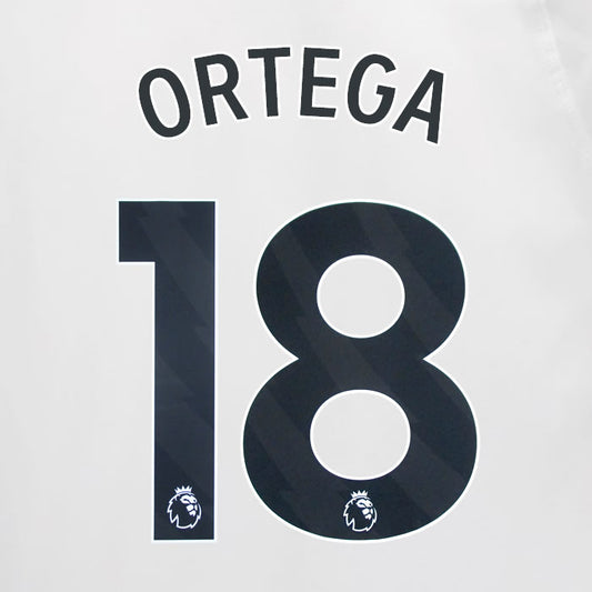 2023 2024 OFFICIAL MANCHESTER CITY ORTEGA 18 AWAY PLAYER SIZE NAME SET