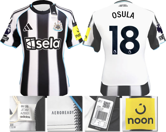 BNWT 2025 2026 NEWCASTLE UNITED HOME SHIRT OSULA 18 MEN'S