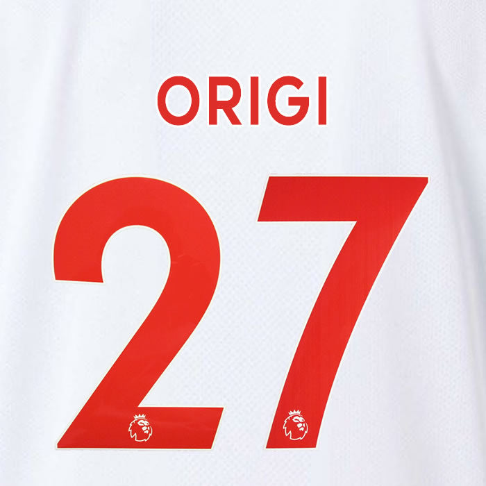 2019 2020 LIVERPOOL ORIGI 27 WHITE 3RD OFFICIAL PLAYER SIZE NAME SET