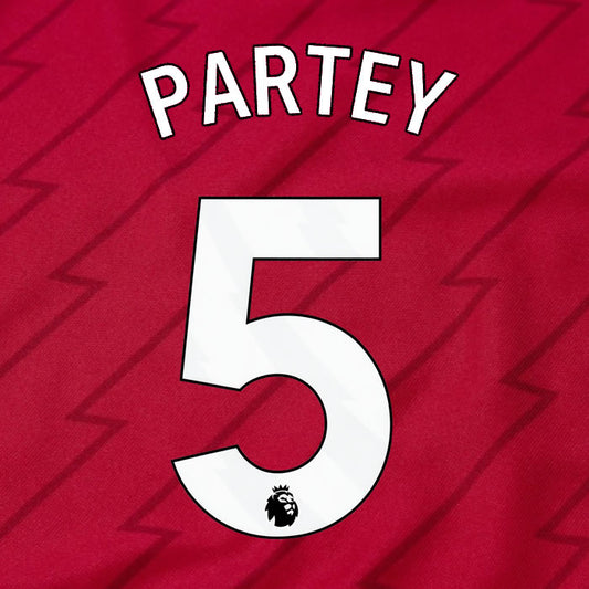 2023 2024 OFFICIAL ARSENAL PARTEY 5 HOME PLAYER SIZE NAME SET