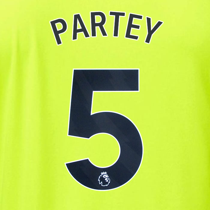 2023 2024 OFFICIAL ARSENAL PARTEY 5 AWAY PLAYER SIZE NAME SET