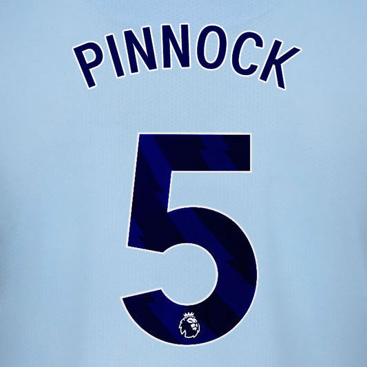 2025 2026 BRENTFORD PINNOCK 5 BLACK 3RD PLAYER SIZE NAME SET