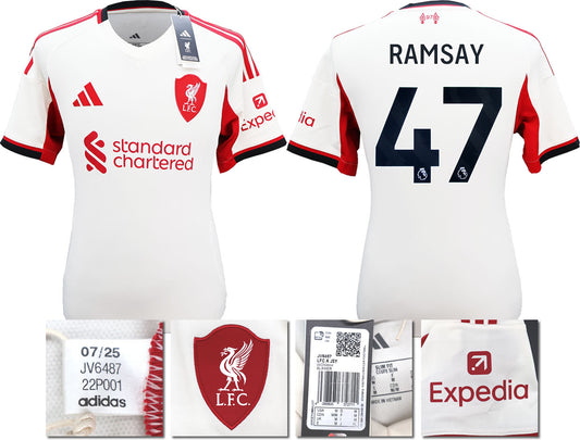 BNWT 2025 2026 LIVERPOOL AWAY SHIRT RAMSAY 47 MEN'S