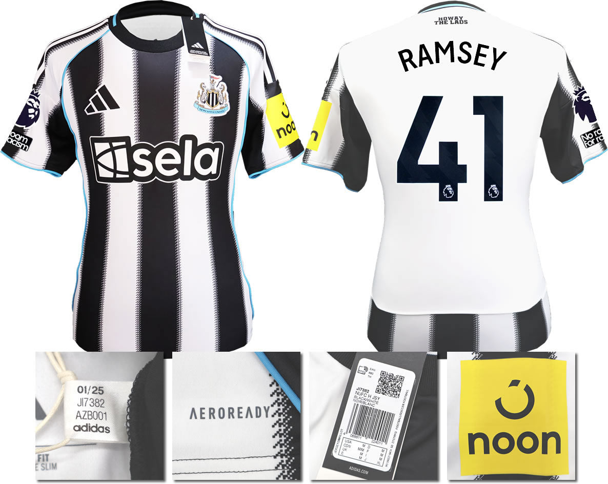 BNWT 2025 2026 NEWCASTLE UNITED HOME SHIRT RAMSEY 41 MEN'S