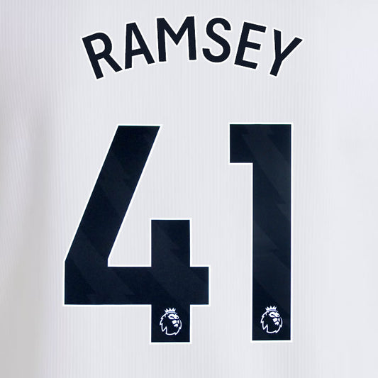 2024 2025 OFFICIAL ASTON VILLA RAMSEY 41 AWAY PLAYER SIZE NAME SET