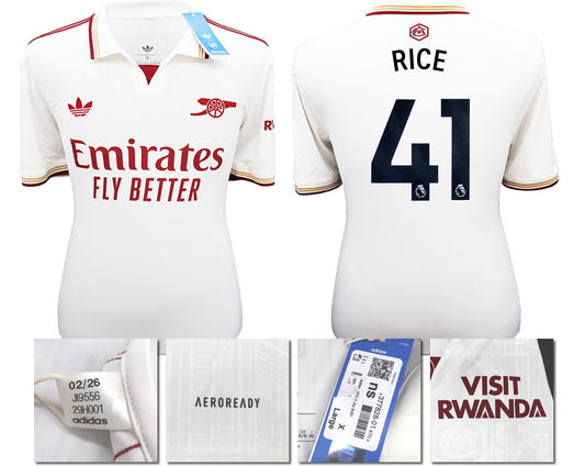 BNWT 2025/2026 ARSENAL F.C. ADIDAS 3RD SHIRT RICE 41
