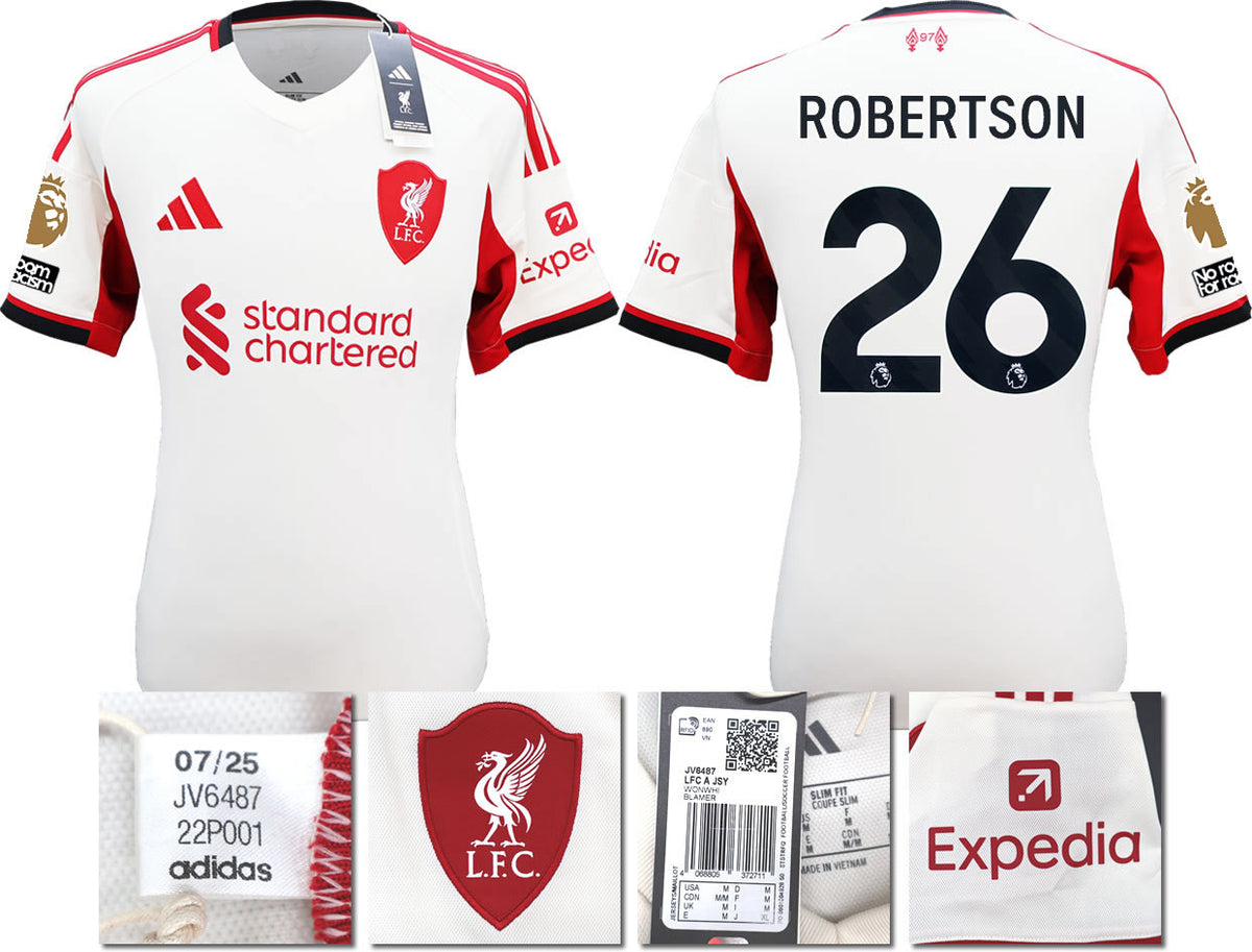 BNWT 2025 2026 LIVERPOOL AWAY SHIRT ROBERTSON 26 MEN'S
