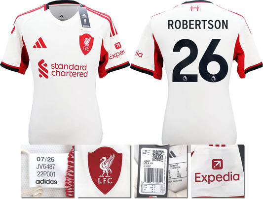 BNWT 2025 2026 LIVERPOOL AWAY SHIRT ROBERTSON 26 MEN'S