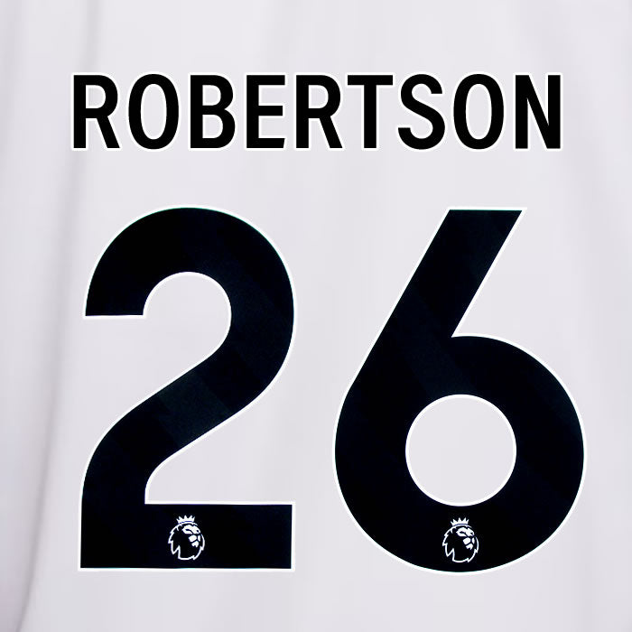 2023 2024 OFFICIAL LIVERPOOL ROBERTSON 26 AWAY PLAYER SIZE NAME SET