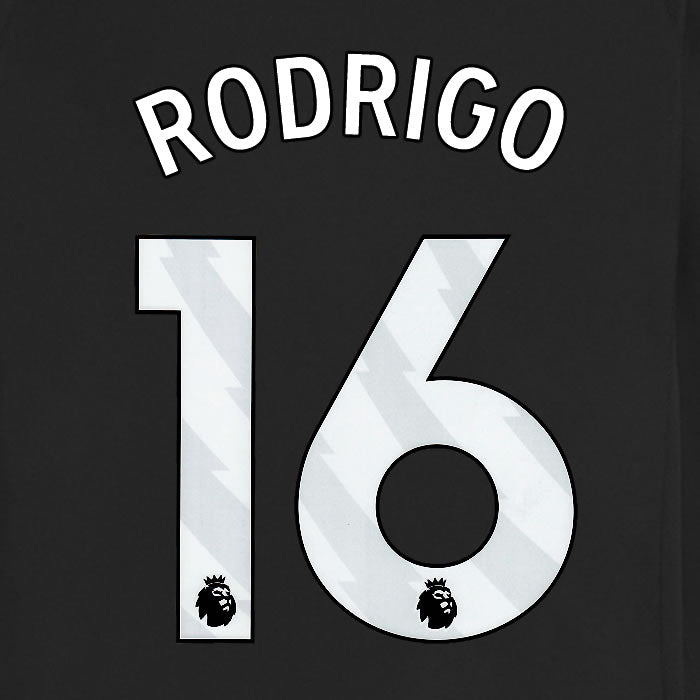 2025 2026 MANCHESTER CITY RODRI 16 WHITE AWAY PLAYER SIZE NAME SET