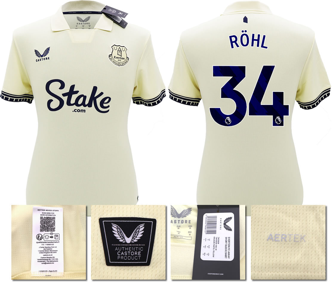 BNWT 2025/26 EVERTON FC AWAY SHIRT RÖHL 34