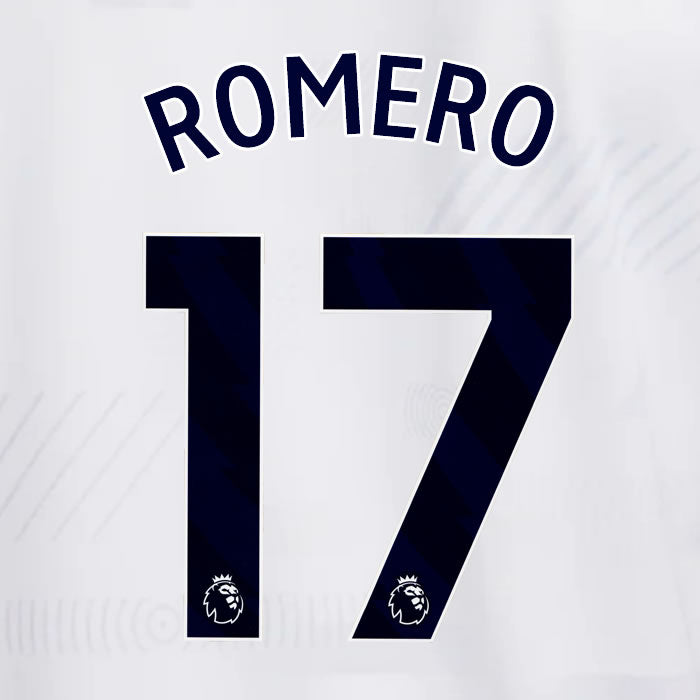 2023 2024 OFFICIAL TOTTENHAM HOTSPUR ROMERO 17 HOME PLAYER SIZE NAME SET