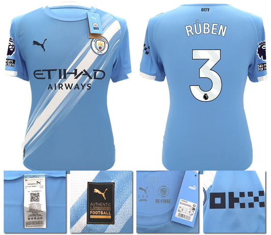 BNWT 2025 2026 MAN CITY PUMA HOME RUBEN 3 FOOTBALL SHIRT
