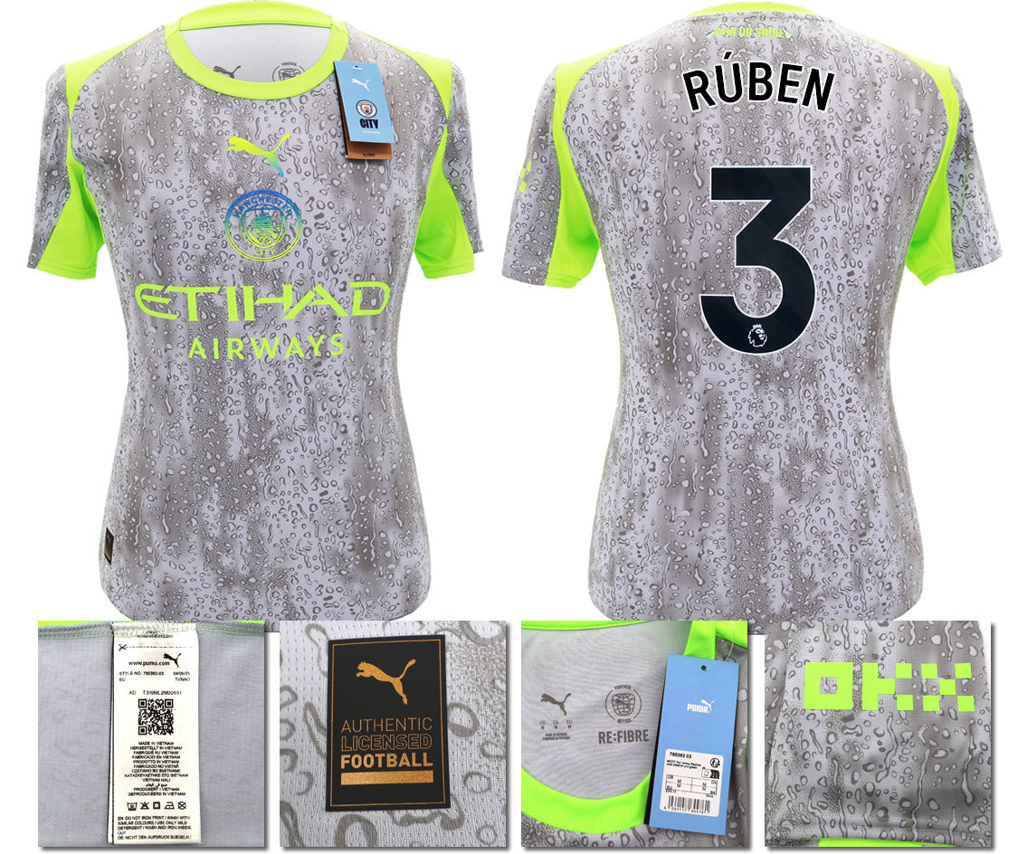 BNWT 2025 2026 MAN CITY PUMA THIRD RUBEN 3 FOOTBALL SHIRT