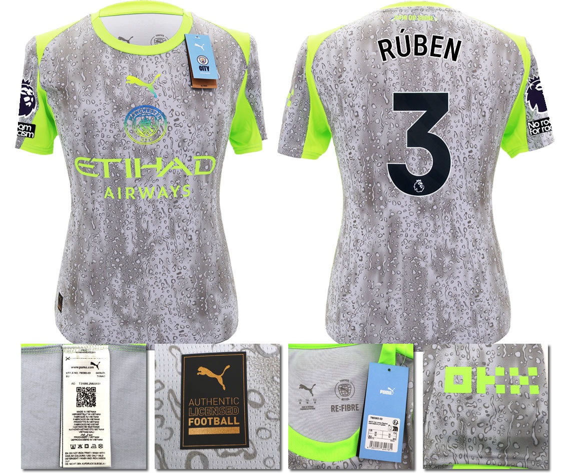 BNWT 2025 2026 MAN CITY PUMA THIRD RUBEN 3 FOOTBALL SHIRT