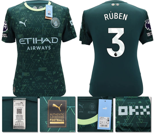 BNWT 2025 2026 MAN CITY PUMA 4TH RUBEN 3 FOOTBALL SHIRT