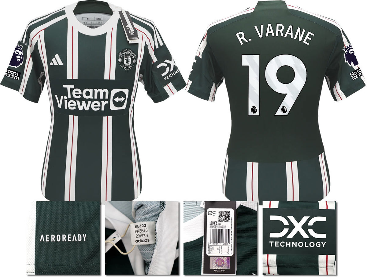 BNWT 2023 2024 MAN UTD ADIDAS AWAY SHIRT R. VARANE 19