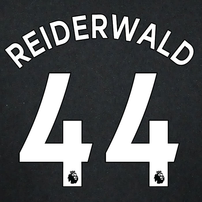 2019 2020 CRYSTAL PALACE RIEDEWALD 44 WHITE AWAY OFFICIAL PLAYER SIZE NAME SET