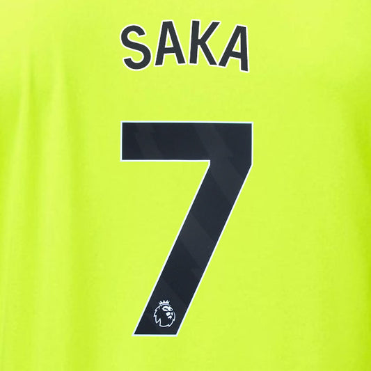2023 2024 OFFICIAL ARSENAL SAKA 7 AWAY PLAYER SIZE NAME SET