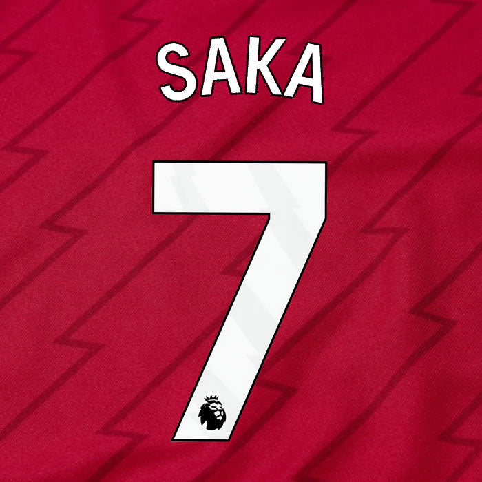 2023 2024 OFFICIAL ARSENAL SAKA 7 HOME PLAYER SIZE NAME SET