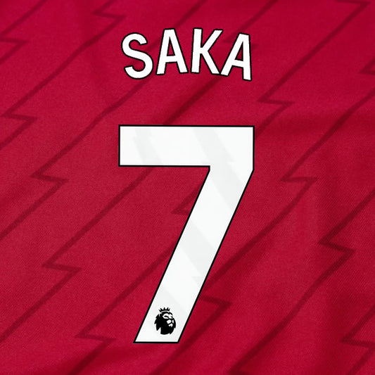 2023 2024 OFFICIAL ARSENAL SAKA 7 HOME PLAYER SIZE NAME SET