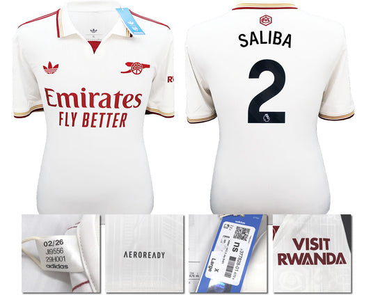 BNWT 2025/2026 ARSENAL F.C. ADIDAS 3RD SHIRT SALIBA 2