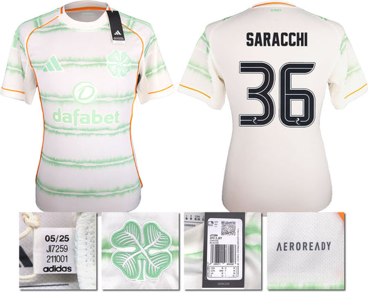 BNWT 2025/26 CELTIC FC 3RD SHIRT SARACCHI 36