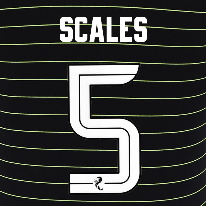 2025 2026 Celtic SCALES 5 WHITE AWAY OFFICIAL PLAYER SIZE NAMESET