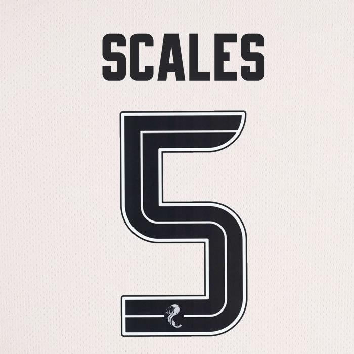 2025 2026 Celtic SCALES 5 WHITE 3RD OFFICIAL PLAYER SIZE NAMESET