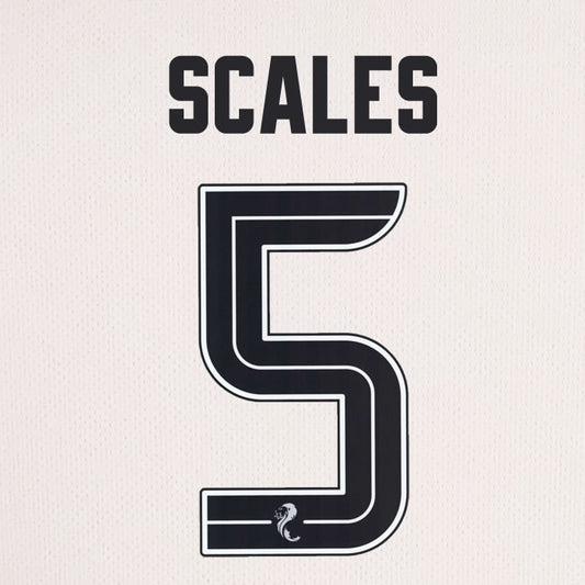 2025 2026 Celtic SCALES 5 WHITE 3RD OFFICIAL PLAYER SIZE NAMESET