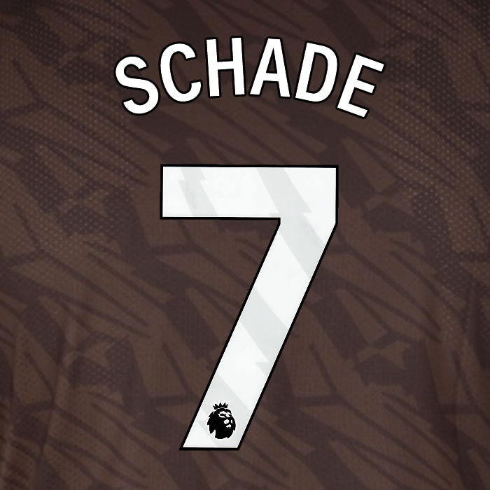 2025 2026 BRENTFORD SCHADE 7 WHITE AWAY PLAYER SIZE NAME SET