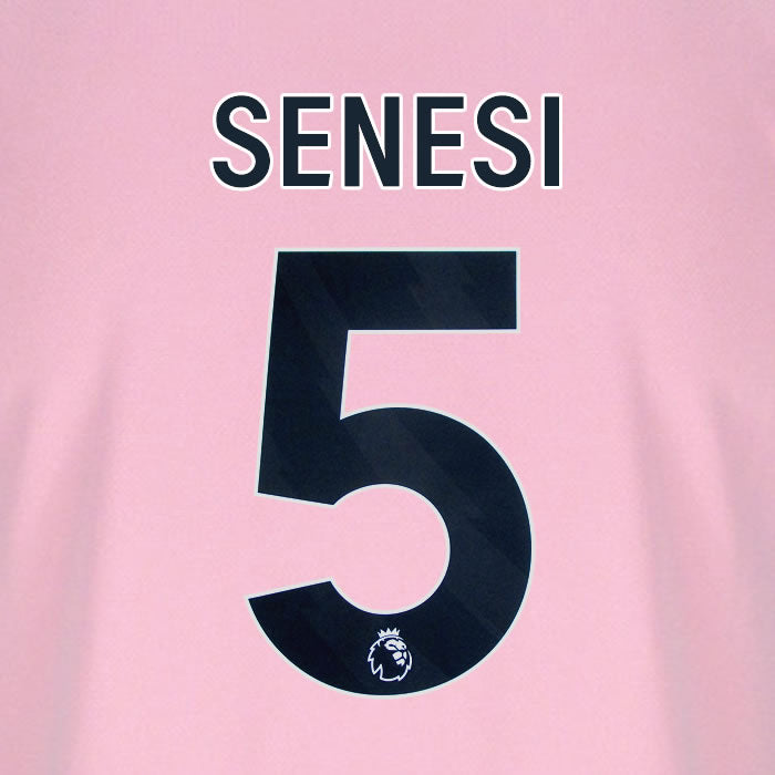 2025 2026 BOURNEMOUTH SENESI 5 BLACK 3RD PLAYER SIZE NAME SET