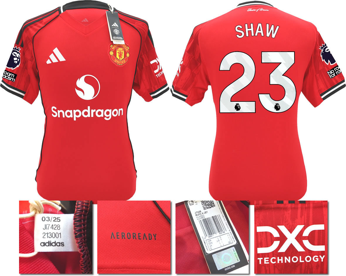 BNWT 2025 2026 MANCHESTER UNITED ADIDAS HOME SHIRT SHAW 23