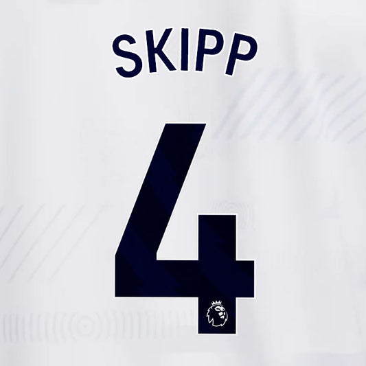 2023 2024 OFFICIAL TOTTENHAM HOTSPUR SKIPP 4 HOME PLAYER SIZE NAME SET