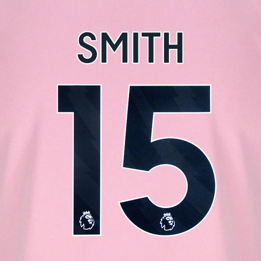 2025 2026 BOURNEMOUTH SMITH 15 BLACK 3RD PLAYER SIZE NAME SET