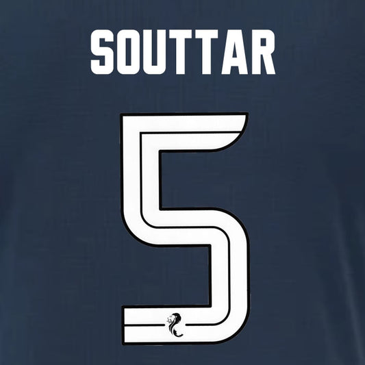 2025 2026 Rangers SOUTTAR 5 WHITE 3RD OFFICIAL PLAYER SIZE NAMESET