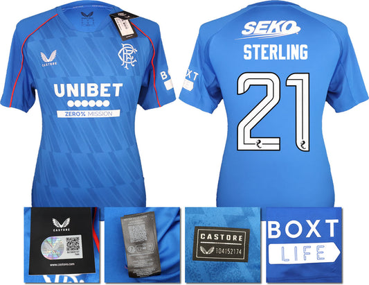 BNWT 2024/25 RANGERS FC HOME SHIRT STERLING 21