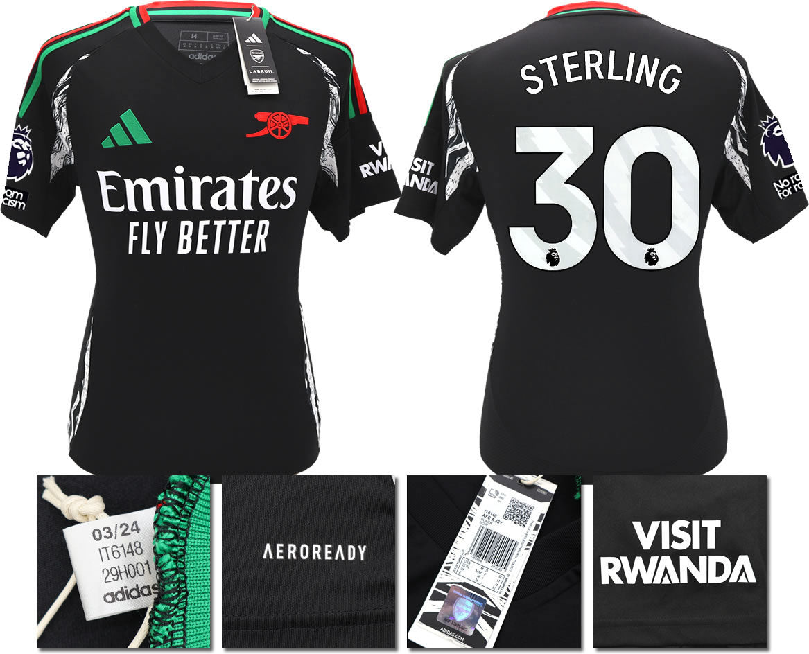 BNWT 2024/2025 ARSENAL F.C. ADIDAS AWAY SHIRT STERLING 30