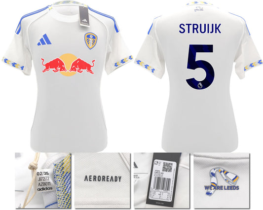BNWT 2025/2026 Leeds United FC adidas STRUIJK 5 Home Shirt – Official Player Options Available