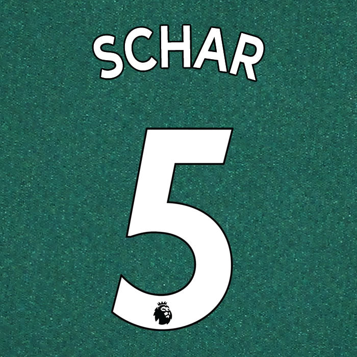 2019 2020 NEWCASTLE UNITED SCHÄR 5 WHITE AWAY OFFICIAL PLAYER SIZE NAME SET