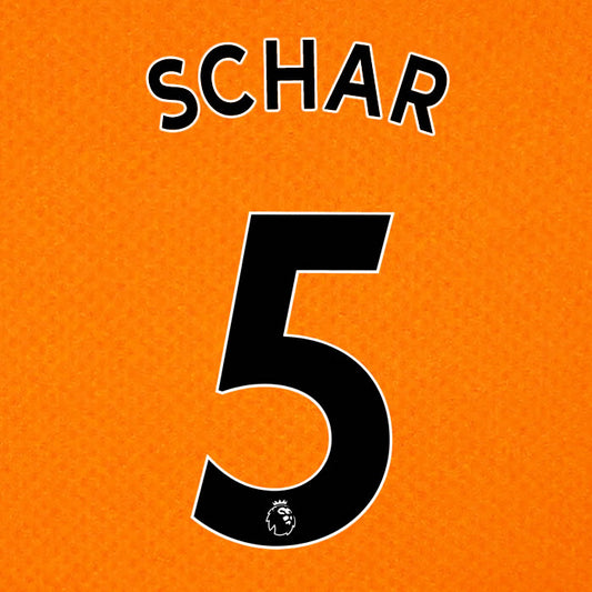2019 2020 NEWCASTLE UNITED SCHÄR 5 WHITE 3RD OFFICIAL PLAYER SIZE NAME SET