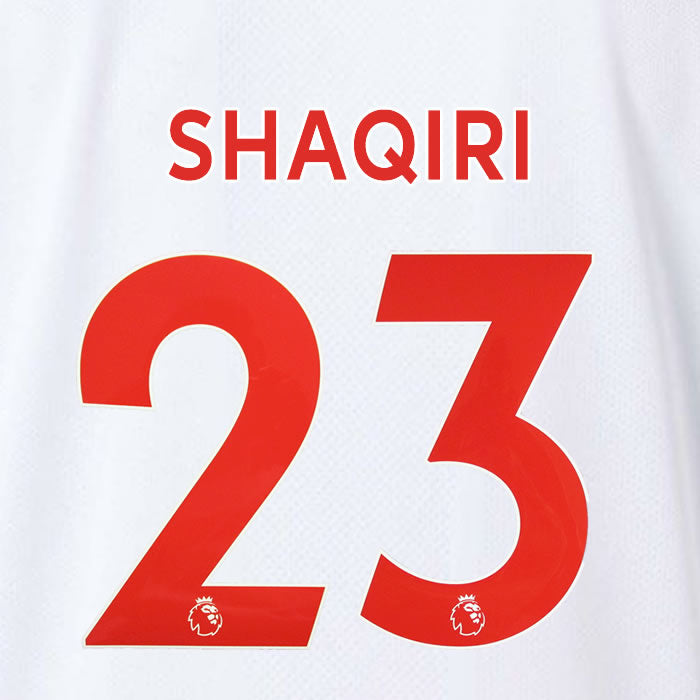 2019 2020 LIVERPOOL SHAQIRI 23 WHITE 3RD OFFICIAL PLAYER SIZE NAME SET