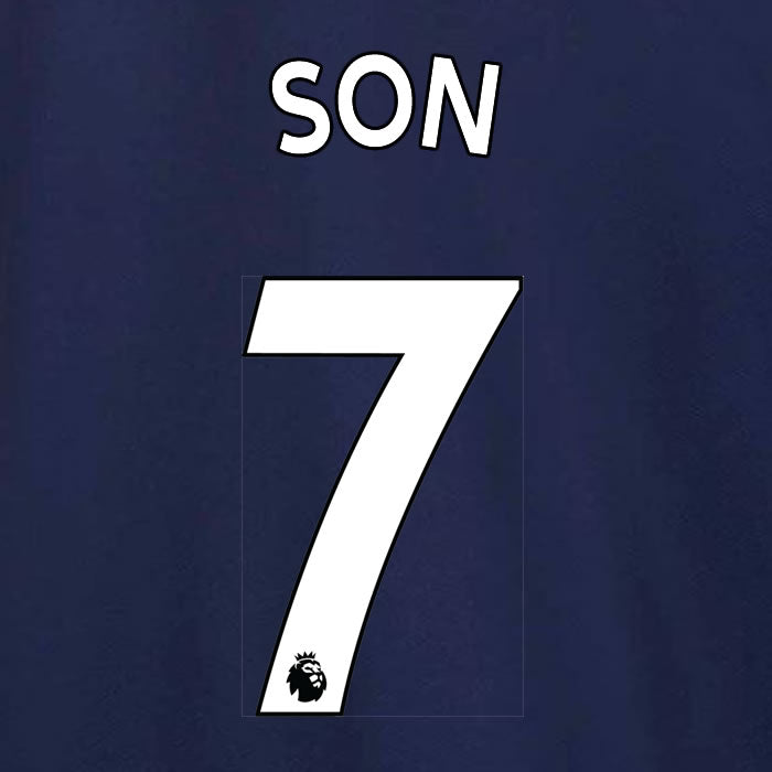 2019 2020 TOTTENHAM HOTSPUR SON 7 WHITE AWAY OFFICIAL PLAYER SIZE NAME SET